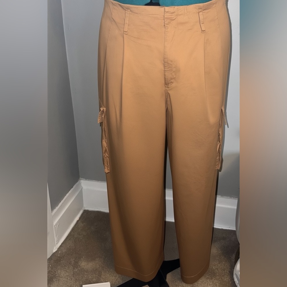 a new day Tan Wide-Leg Cargo Pants